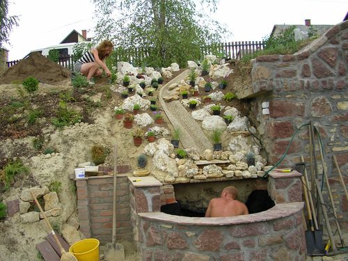 Kerti t�, csobog� Balatonalm�di 3. k�p