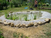 A kész kerti tó